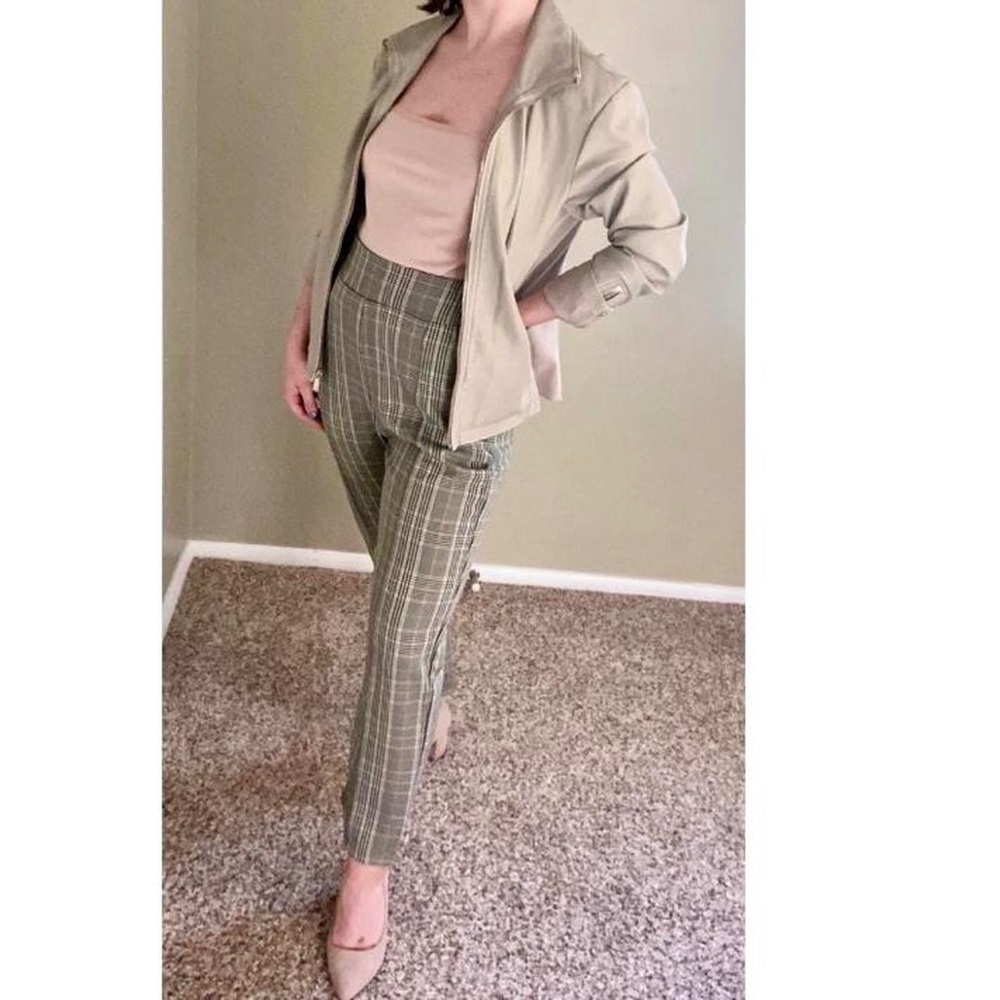 Kenneth Cole Reaction Warm Taupe Leather Jacket | Size: Medium